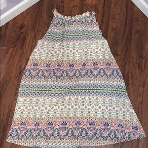 High neck shift dress
